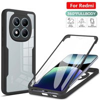 360 Full Cover Protection Case For Redmi Note 15 13 Pro Plus + Shockproof Clear Cases For Redmi Note 15 13 Pro Note 15 13 4G 5G