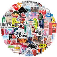 100pcs Japan Tokyo Travel Graffiti Luggage Waterproof Decoration DIY Stationery Sticker