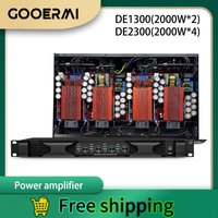 GOOERMI MIA-DE1300 4*2000W 1U Digital Amplifier 2/4Channel Power Amplifier Stereo Sound System Pro Audio Class D Amplifier