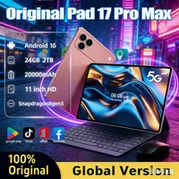 2026 New Pad 17 pro Max Android Tablet 24GB+2TB 4K HD 5G WiFi GPS 20000mAh Dual Card Slot Original Global Version
