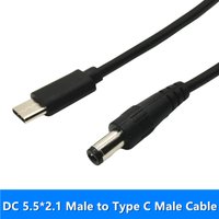 1m USB 3.1 Type C USB-C Male to DC 5.5X2.5mm Male Power Jack Extension Charge Cable Charging Adapter Cord (Type c to 5.5X2.5mm)