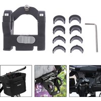 Locking Hook Quick Unlock Folding Bicycle Basket Holder Easy Installation for Bicycle Fold Bags with Installation Wrench