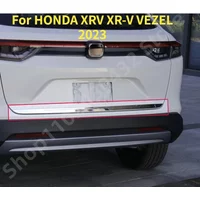 Chrome Rear Trunk Accent Cover Tail gate Tailgate Trim Back Boot Door Strip Sticker For HONDA XRV XR-V VEZEL 2023