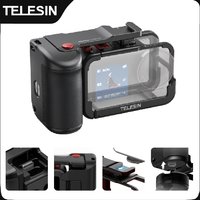 TELESIN StreetGrip Kit For DJI Action 5pro 4 3 Hand Grip Aid Remote Control Aluminum alloy Protective Case Set Cold Shoe Adapter