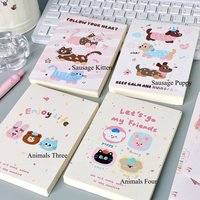 Original Cute Animal Sausage Series Upturned A6 Blank Book High Value Notebook Student Thickened Notepad Kawai Stationery