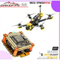 DAKEFPV H743 FC 6S 55A STACK 4IN1 ESC Blheli_S Bluejay 8bit H743 compatible Betaflight Ardupilot pour drone RC FPV 5 pouces DIY