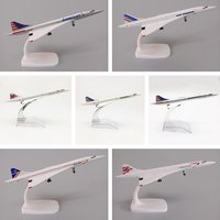 16/20cm Plane Model Concorde Air France/British/Singapore/American Diecast Alloy Airplane Airlines with Stand Children Toys Gift