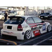 For 1996 97 98 99 2000 Honda Civic ek9 GEN 6 Factory Style High Quality ABS Plastic Gloss Black Spoiler Trunk Boot Wing Spoiler