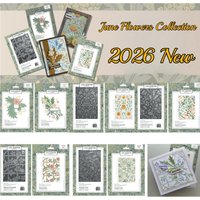 Compton Florals Metal Cutting Dies Hot Foil Stencil for DIY Decorating Scrapbook Paper Card Album Craft Die Supplies 2026 New