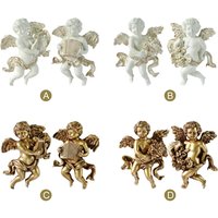2 Engel Statue Figuren Wand skulptur Cherub Ornamente hängen Baby Hand für Eingangs büro Esszimmer Dekor Schlafzimmer