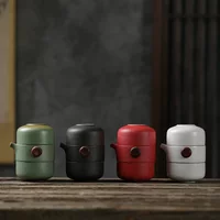 Ceramic Teapot Gaiwan Tea Cup Porcelain Sets Portable Travel Drinkware