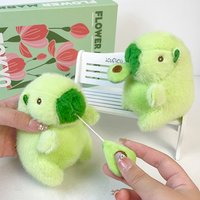 Cute capybara plush pendant, kawaii animal doll, creative car keychain, school bag pendant, children's toys, couple gifts