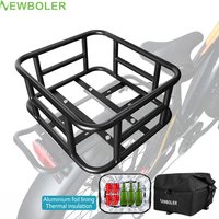 Large Capacity Rear Bike Basket Bicycle Cargo Rack Bag Fron E-Bike Basket Bike Baskets Rear Rack for Outdoor Travel Shopping