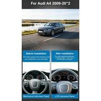 Suitable For Audi A4 2009-2012 12.3'' Digital Instrument Cluster Display CarPlay Android Auto Speedometer Upgrade Dashboard Gaug