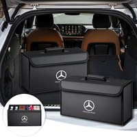 Car Trunk Storage Box Organizer Foldable Tidying Container Bag Car Accessory For Mercedes Benz W211 W203 W204 W210 W124 AMG W202
