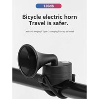AliExpress cycle zone 120dB Bicycle Electric Bell Bike Horn 5 Modes MTB Mountain Bicycle Warning Safety Ring Horn Scooter Bike Accessories Loud Bell