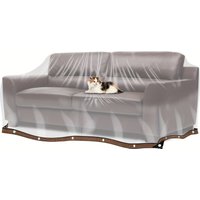 Transparent Rectangular Furniture Cover, Outdoor Transparent Waterproof and Windproof Transparent Tarp Garden Canopy