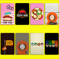 Funny S-South-Park Cute Stickers For Debit Bank Credit Cards Metro Bus Pass Sticker Decoration Cover 4PCS Card Skin
