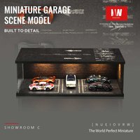 Diorama 1/64/43 Car Garage Model City Parking Lot Scene Model Diecast Car Dust-proof Display Case Model Various Joining Methods
