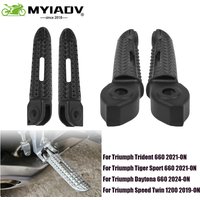 For Trident 660 Daytona 660 Tiger Sport 660 Speed Twin 1200 Motorcycle Front Or Rear Footrest Foot Rest Peg Aluminum Footpegs
