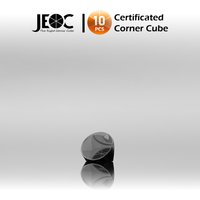 10pcs JEOC Certificated Corner Cube, 12.7mm (0.5") Diameter, 9.5mm (0.37") Height reflective prism, Aluminum Coated