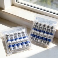 5 pairs Blue Copper Peptide GHK-CU Freeze-Dried Powder Ampoule Serum Skin Booster Moisturizing Rejuvenating Facial Skin Care