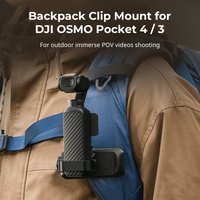 SmallRig Magnetischer Rucksackgurt-Clip-Halter für DJI Osmo Pocket 4/3/Action 6/Nano, GoPro und Insta360 X5 mit Kugelkopfadapter