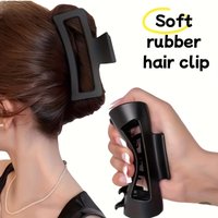 Soft Silicone Shark Hair Clip-Strong Non-Slip Grip,Hairpin/Headband,Suitable for Daily,Gym,Formal Occasions-Damage-Free Removal