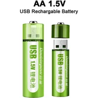 1.5V AA battery 1400mWh/900mAh USB rechargeable li-ion battery for remote control mouse small fan Electric toy battery