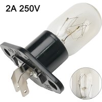 2A 250V Microwave Oven Bulb Ovens Light Halogen Bulb Universal Global Lamp Bulbs Base 2-Pins For Microwave Oven Kitchen Parts
