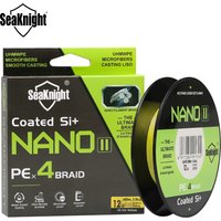 2024 SEAKNIGHT New NANO II 100M/300M HOT 4 Strands Braided Fishing Line Multifilament PE 7LB-15LB Diameter 0.08mm-0.12mm 3Colors