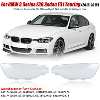 Car Headlight Lens Glass Lampshade Led Headlamp Lens Cover For Bmw F30 F31 3 Series 2016 2017 2018 2019 Headlight Cover Shell
