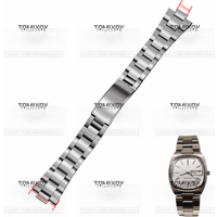 22MM Brush Solid Stainless Steel Vintage Watch Strap Band Bracelet Fit For Omega Seahorse Old School Medieval Watch