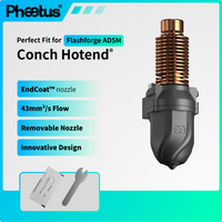 Hotend Phaetus Conch pasujący do Fashforge Adventurer 5M Pro z odłączaną dyszą V6, ulepszony hotend do drukarki 3D Flashforge