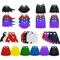Black Cloth Cape Movie Charactor Bat Trench Coats Building Block Anime Hero Action Figure Trench Coats Cloak Body Wear Accessory
