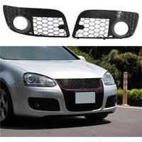 Car Front Bumper Lower Grill Grilles Fog Lights Cover for VW Golf MK5 GTI 2004-2009 Auto Accessories Foglamp Hood Grills