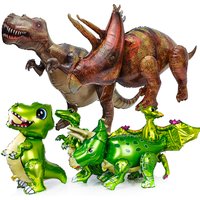 Jurassic World Dinosaur Standing Balloons Dino Birthday Decoration Inflatable Tyrannosaurus Rex Triceratops Pterosaur Balloon