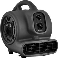 XPower P-230AT Mighty Centrifugal Air Mover, Carpet Dryer, Floor Fan, Blower, Stackable, Daisy Chain, for Water Damage Restoration, Janitorial, Plumbing, Home Use