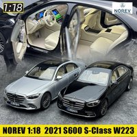 NOREV Diecast model 1:18 2021 S600 S-Class W223 alloy car model luxury car to send boyfriend metal gift