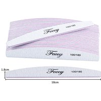 5Pcs/Lot Nail File Double Side 80/100/150/180/240 Grit Professional Emery Sandpaper Cuticle Remover Buffer Files Manicure Tools