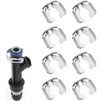 8PCS Replacement Fuel Injector Retainer Clips For Chevy For Buick For Cadillac For Hummer OEM 12570620 PC61004