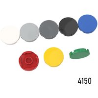 300pcs MOC Brick 4150 Tile Round 2X2 Accessory Compatible with All Brands Building Blocks DIY Creation Education Assembled Toys