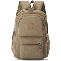 Korean Version Trendy Backpack Casual Canvas Backpack Unisex Travel Computer School Bag Large Capacity Retro Student Backpack