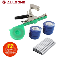 ALLSOME Bindemaschine für Pflanzen, Garten, Pflanzen, Tapetool, Tapener + 10 Rollen Klebeband-Set für Gemüse, Trauben, Tomaten, Gurken, Pfeffer, Blumen