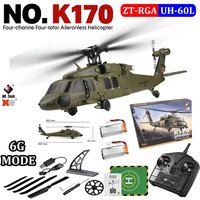 Wltoys K170 K270 RC Helicopter 2.4G UH-60L 4 Channel Remote Control Brushless Helicopters with Gyro and LED Light Rc Toys Gift