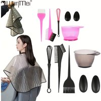 WANMEI Professional Hair Coloring Dye Tools Hairdressing Styling Accessories Hair Color Dye Mixer Dye Brush Bowl and Wai cloth
