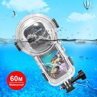 PULUZ Waterproof Diving Case For Insta360 X5 Sports Camera 60m Underwater Sealed Waterproof Housing Invisible Transparent Cover