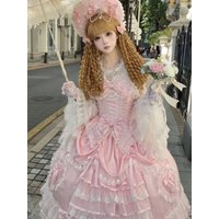 Original Heavy Birthday Party Lolita JSK Puffy Dress Sweet Girls Wedding Vintage High-end Women's Elegant Maxi Princess Dress