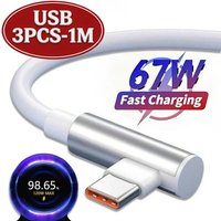 3/1PCS 67W Fast Charger For Xiaomi 14 13 12 11 Pro Ultra Lite USB A To Type C Quick Charging Phone Cable For Note 12 Accessories