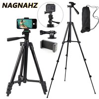 Trépied de téléphone NA-3120 40 pouces Photographie universelle pour Gopro iPhone Samsung Xiaomi Huawei iPhone Trépied de voyage en aluminium